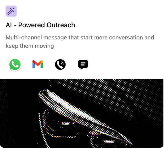 AI-powered multi-channel outreach